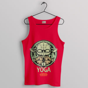 Zen Wisdom of Yoda Meme YOGA Red Tank Top