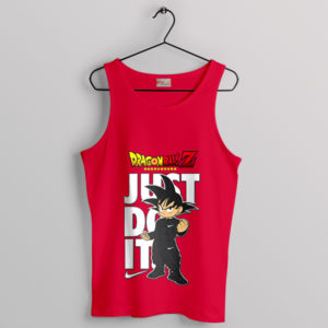 Zenkai Boost Goku Just Do It Red Tank Top
