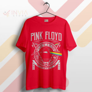 1972 A Pink Floyd Odyssey Tour Legend Red T-Shirt