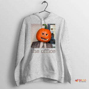 A Slice of The Office Dwight's Pumpkin Sport Grey Hoodie