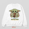 Adorable Duo Baby Yoda with Baby Groot Sweatshirt