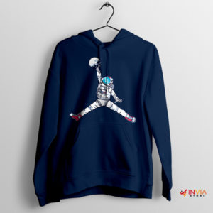 Air Jordans in Orbit Astronaut Space Suit Navy Hoodie