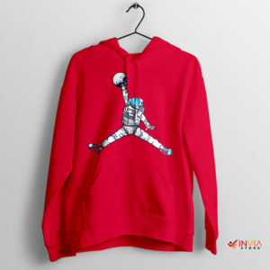 Air Jordans in Orbit Astronaut Space Suit Red Hoodie