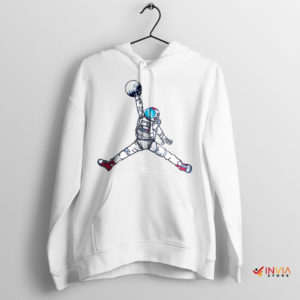 Air Jordans in Orbit Astronaut Space Suit White Hoodie