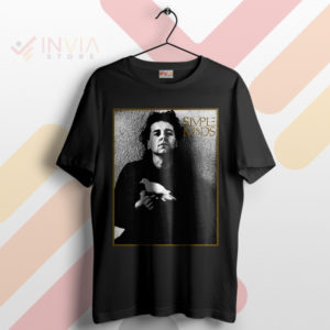 Alive and Kicking Simple Minds Dove in Hand Black T-Shirt