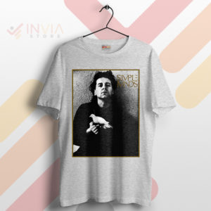 Alive and Kicking Simple Minds Dove in Hand Sport Grey T-Shirt