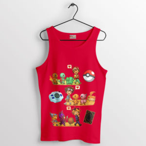 All-Stars Digimon Pokemon and Yu-Gi-Oh Tank Top