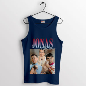 Animal Friends Jobros Jonas Brothers Navy Tank Top