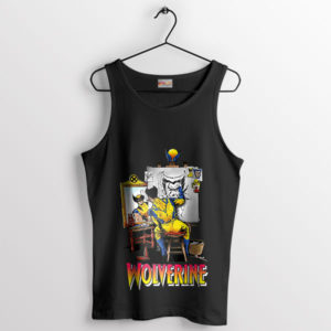 Artistic Wolverine's Triple Self-Portrait Black Tank Top
