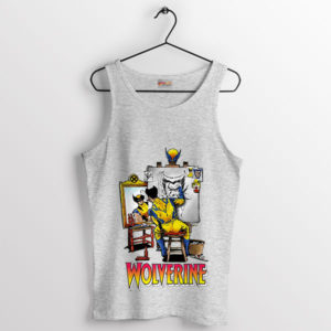 Artistic Wolverine's Triple Self-Portrait Sport Grey Tank Top