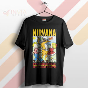 Astroarena Memories Nirvana '93 Graphic Black T-Shirt