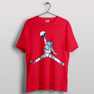 Astronaut Space Suit Air Jordan Art Red T-Shirt