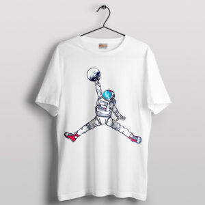 Astronaut Space Suit Air Jordan Art White T-Shirt