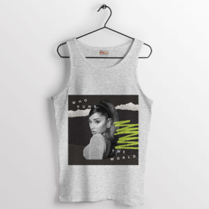Attention Ariana Who Run the World Sport Grey Tank Top