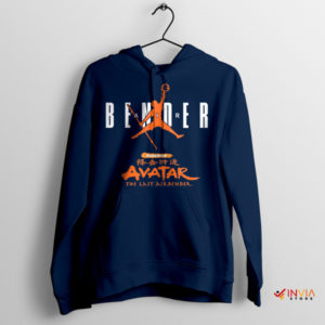 Avatar Aang in the Air Jordan Bender Navy Hoodie