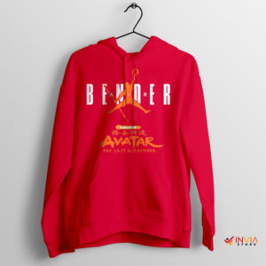 Avatar Aang in the Air Jordan Bender Red Hoodie