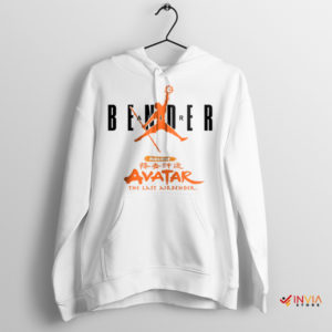 Avatar Aang in the Air Jordan Bender White Hoodie