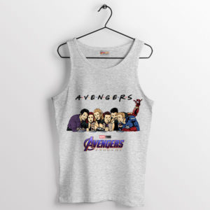 Avengers Characters Enter the Friends Sport Grey Tank Top