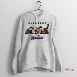 Avengers Unite in Central Perk Friends Sport Grey Hoodie