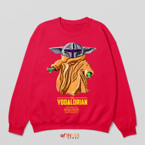 Baby Yoda Series Yodalorian Adventure Red Sweatshirt