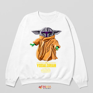 Baby Yoda Series Yodalorian Adventure White Sweatshirt