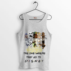 Baby Yoda Star Wars Friends Go to Disney Sport Grey Tank Top