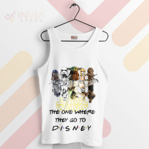 Baby Yoda Star Wars Friends Go to Disney Tank Top