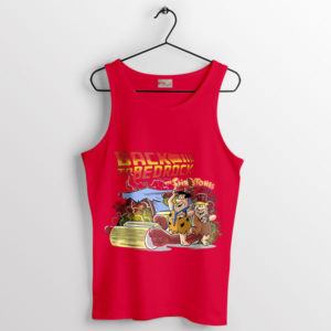 Back to the Future in Flintstones Red Tank Top