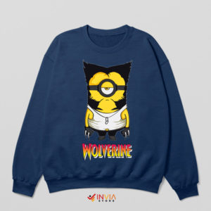 Banana Claws X-Minion Wolverine Navy Sweatshirt