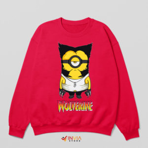 Banana Claws X-Minion Wolverine Red Sweatshirt