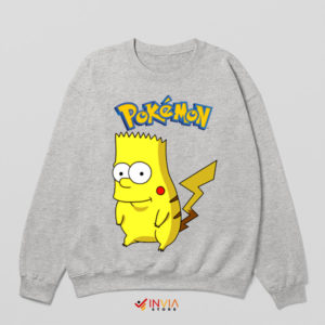 Bart Electric Fun with a Springfield Sport Grey Sweatshirt
