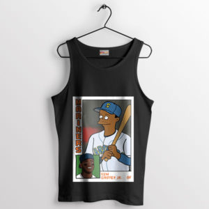 Baseball Card Ken Griffey Jr Homer Black Tank Top