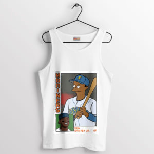 Baseball Card Ken Griffey Jr Homer White Tank Top