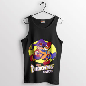 Battle Darkwing Duck vs Quackerjack Black Tank Top