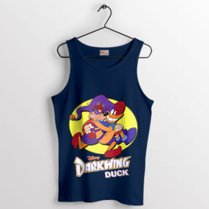 Battle Darkwing Duck vs Quackerjack Navy Tank Top