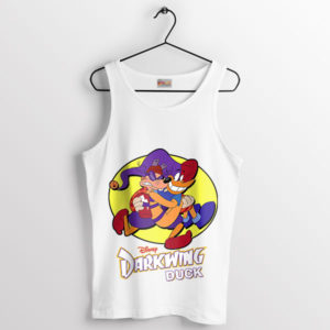 Battle Darkwing Duck vs Quackerjack White Tank Top