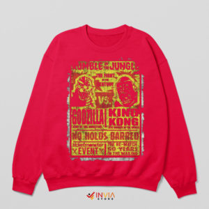 Battle Royale Godzilla x Kong Movie Red Sweatshirt