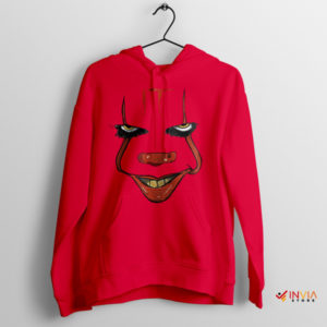 Become the Nightmare Pennywise Face Red Hoodie