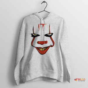 Become the Nightmare Pennywise Face Sport Grey Hoodie