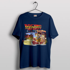 Bedrock to the Future The Flintstones Style Navy T-Shirt