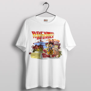 Bedrock to the Future The Flintstones Style White T-Shirt