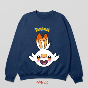 Blazing Bunny Adventure Scorbunny Navy Sweatshirt