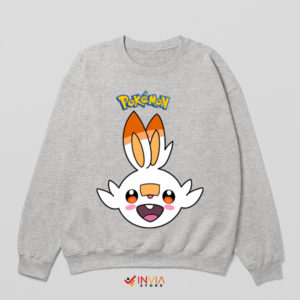 Blazing Bunny Adventure Scorbunny Sport Grey Sweatshirt