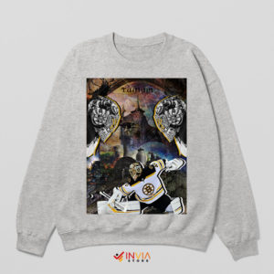 Boston's Goalie Greatness Rask Sport Grey Sweatshirt