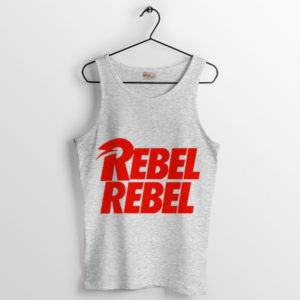 Bowie Inspired Rebel Rebel Music Sport Grey Tank Top