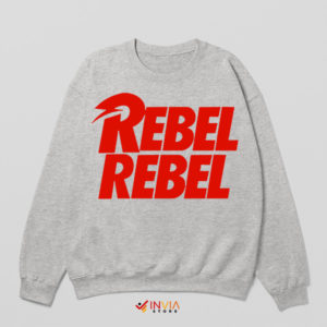 Bowie's Anthem Rebel Rebel Sport Grey Sweatshirt