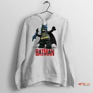 Brick Heroes The Batman Lego Art Sport Grey Hoodie