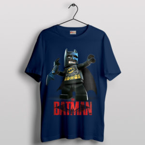 Brick by Brick The Batman Graphic Navy T-Shirt