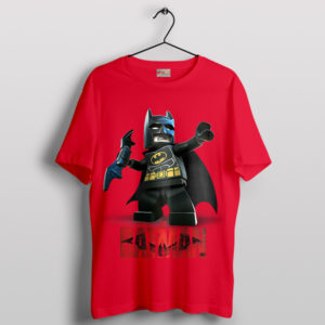 Brick by Brick The Batman Graphic Red T-Shirt