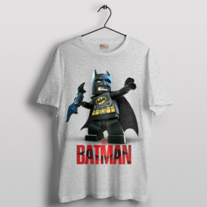 Brick by Brick The Batman Graphic Sport Grey T-Shirt